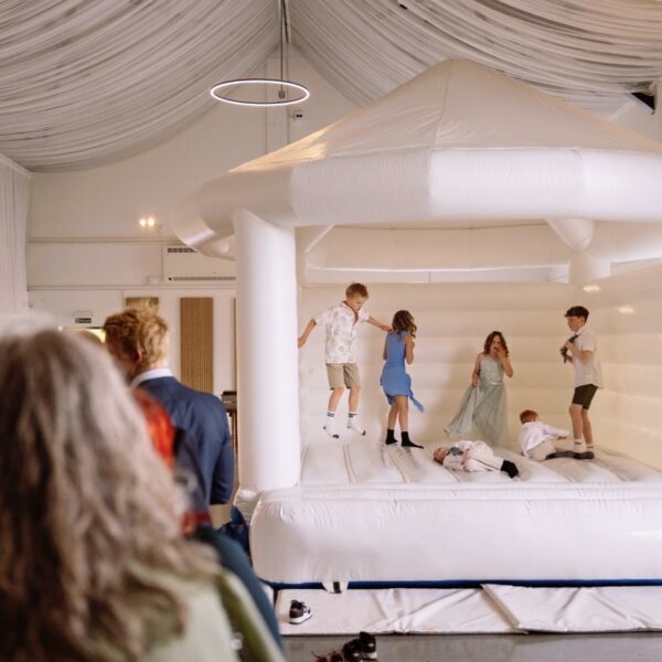 15ft x 18ft Adult & Child White Bouncy Castle