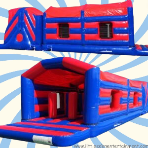 42ft x 11ft Obstacle Course with 6ft Platform Slide