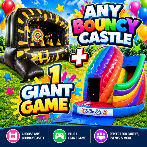 Double The Fun! Any Bouncy Castle & Giant Game