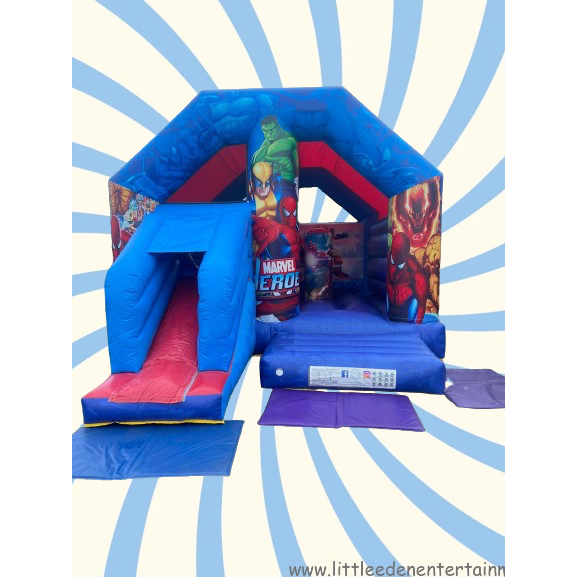 15ft x 21ft Adult & Child Superhero Activity Combi Castle