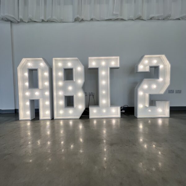 Any 4 Light Up Letters Or Numbers
