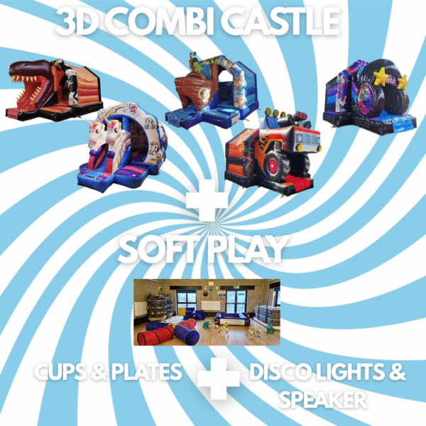 3D Bouncy Castle & Soft Play Party Bundle