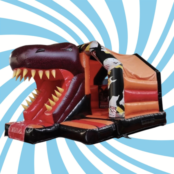 12ft x 18ft 3D Disco Dino Combi Castle