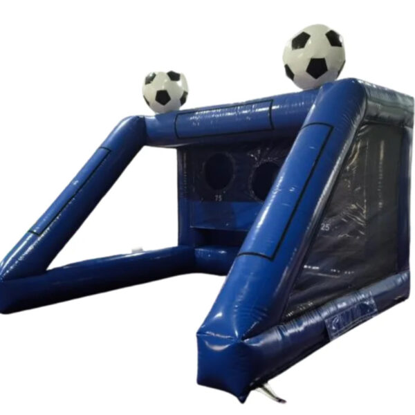 12ft x 12ft - 3D blue Velcro inflatable football penalty shootout