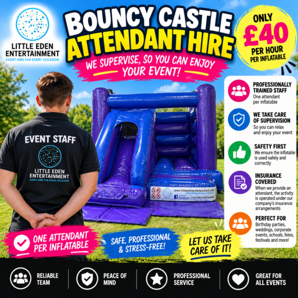 Bouncy Castle Attendant (Per Hour)