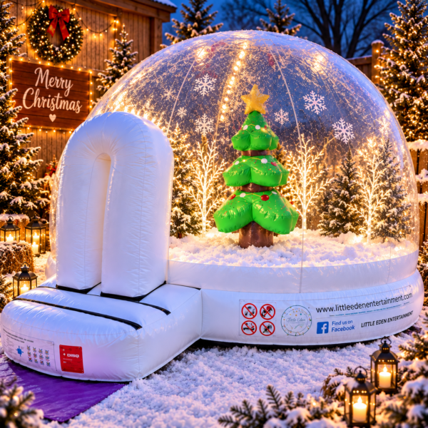 18ft x 14ft Disco Christmas Tree Snow Globe Bouncy Castle
